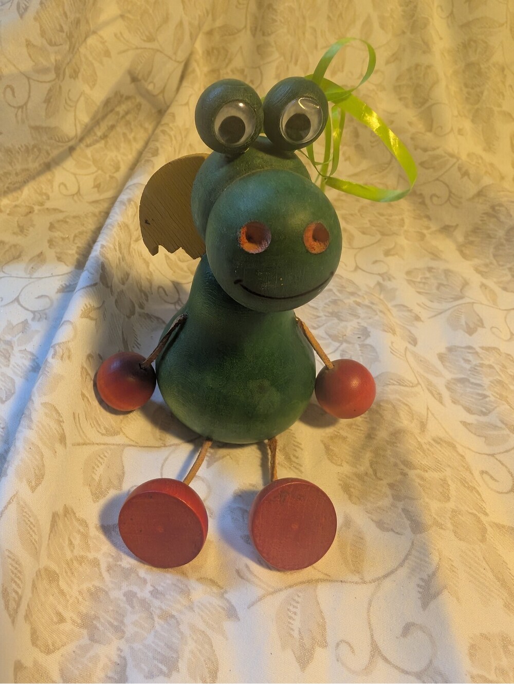 Käthe Wohlfahrt Wooden Dragon Figurine Ornament